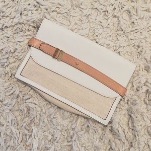 Linen clutch purse